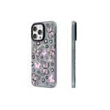 Youngkit iPhone 14 Pro Max Uyumlu Kılıf Magsafe Özellikli Kelebek Desenli Youngkit Shadow Dance Serisi Pembe