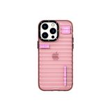 Youngkit İphone 14 Pro Max Uyumlu Kılıf Şeffaf Renkli Tasarım Fluorite Serisi Kapak, Pembe