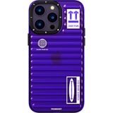 Youngkit iPhone 14 Pro Max Uyumlu Kılıf Şeffaf Renkli Tasarım YoungKit Fluorite Serisi Kapak, Mor