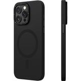 YoungKit iPhone 14 Pro Max Uyumlu Kılıf Velvet Magnet Serisi Kapak Siyah