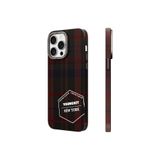 Youngkit İphone 14 Pro Uyumlu Kılıf Ekose Desenli Youngkit Gezhi Serisi Kapak Kırmızı