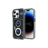 Youngkit Iphone 14 Pro Uyumlu Kılıf Magsafe ile Uyumlu Lens Figürlü Art Film Serisi Kapak, Siyah