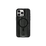 Youngkit iPhone 14 Pro Uyumlu Kılıf Magsafe ile Uyumlu Youngkit Ahşap Desenli Wood Forest Serisi Gri