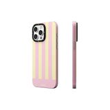 Youngkit iPhone 14 Pro Uyumlu Kılıf Magsafe ile Uyumlu Youngkit Striped Piano Keys Serisi Kapak Pembe