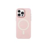 Youngkit iPhone 14 Pro Uyumlu Kılıf Magsafe ile Uyumlu Youngkit Velvet Magnet Serisi Kapak Pembe