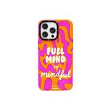 Youngkit İphone 14 Pro Uyumlu Kılıf Yazı Desenli Youngkit Mindfulness Serisi Kapak Mor
