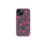Youngkit iPhone 14 Uyumlu Kılıf Magsafe ile Uyumlu Polka Dot Desenli Youngkit Spots Serisi Kapak Gri