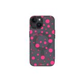 Youngkit İphone 14 Uyumlu Kılıf Magsafe Şarj Özellikli Polka Dot Desenli Youngkit Spots Serisi Kapak Gri