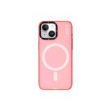 Youngkit iPhone 15 Kılıf Magsafe ile Uyumlu Youngkit Hidden Sand Serisi Kapak Pembe