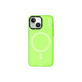 Youngkit iPhone 15 Kılıf Magsafe ile Uyumlu Youngkit Hidden Sand Serisi Kapak Yeşil