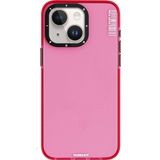 Youngkit İphone 15 Kılıf Pürüzsüz Düz Arka Yüzey Youngkit Crystal Color Serisi Kapak Pembe