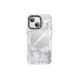 Youngkit iPhone 15 Plus Uyumlu Kılıf Magsafe ile Uyumlu YoungKit Technology Serisi Kapak Beyaz