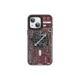 Youngkit iPhone 15 Plus Uyumlu Kılıf Magsafe ile Uyumlu YoungKit Technology Serisi Kapak Kırmızı