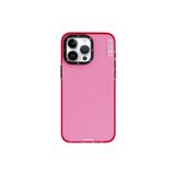 Youngkit İphone 15 Pro Kılıf Pürüzsüz Düz Arka Yüzey Youngkit Crystal Color Serisi Kapak Pembe