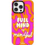 Youngkit İphone 15 Pro Kılıf Yazı Desenli Youngkit Mindfullness Serisi Kapak Mor