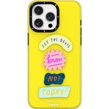 Youngkit İphone 15 Pro Kılıf Yazı Desenli Youngkit Mindfullness Serisi Kapak Sarı