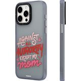 Youngkit İphone 15 Pro Max Uyumlu Kılıf Bethany Green Tasarımlı Youngkit Sweet Language Kapak Gri