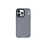 YoungKit iPhone 15 Pro Max Uyumlu Kılıf Buzlu Mat Tasarım Youngkit Colored Sand Serisi Kapak Siyah