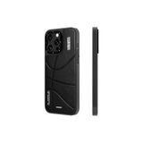 Youngkit iPhone 15 Pro Max Uyumlu Kılıf Magsafe ile Uyumlu Youngkit Backboard Serisi Leather Siyah