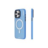 Youngkit iPhone 15 Pro Max Uyumlu Kılıf Magsafe ile Uyumlu Youngkit Colored Sand Serisi Kapak Mavi