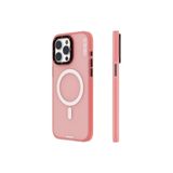 Youngkit iPhone 15 Pro Max Uyumlu Kılıf Magsafe ile Uyumlu Youngkit Colored Sand Serisi Kapak Pembe