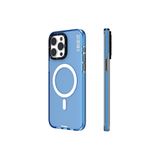 Youngkit iPhone 15 Pro Max Uyumlu Kılıf Magsafe ile Uyumlu YoungKit Crystal Color Serisi Kapak Mavi