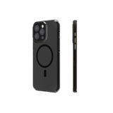 Youngkit iPhone 15 Pro Max Uyumlu Kılıf Magsafe ile Uyumlu Youngkit Crystal Shield Serisi Kapak Siyah