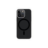 Youngkit iPhone 15 Pro Max Uyumlu Kılıf Magsafe ile Uyumlu Youngkit Hidden Sand Serisi Kapak Siyah