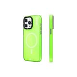 Youngkit iPhone 15 Pro Max Uyumlu Kılıf Magsafe ile Uyumlu Youngkit Hidden Sand Serisi Kapak Yeşil