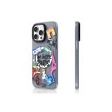 Youngkit iPhone 15 Pro Max Uyumlu Kılıf Magsafe ile Uyumlu Youngkit in Paris Serisi Kapak Gri
