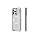 Youngkit iPhone 15 Pro Max Uyumlu Kılıf Magsafe ile Uyumlu Youngkit Rock Sand Serisi Kapak Gri