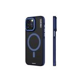 Youngkit iPhone 15 Pro Max Uyumlu Kılıf Magsafe ile Uyumlu Youngkit Rock Sand Serisi Kapak Mavi