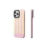 Youngkit iPhone 15 Pro Max Uyumlu Kılıf Magsafe ile Uyumlu Youngkit Striped Piano Keys Serisi Kapak Pembe
