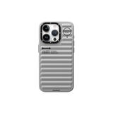 Youngkit iPhone 15 Pro Max Uyumlu Kılıf Mat Renkli Tasarım YoungKit Original Serisi Kapak Gümüş
