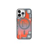 Youngkit iPhone 15 Pro Max Uyumlu Kılıf Sıvı Akışkanlı Magsafe Özellikli YoungKit Galaxy Serisi Kapak Turuncu, 8683886821710
