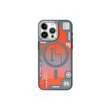 Youngkit iPhone 15 Pro Max Uyumlu Kılıf Sıvı Akışkanlı Magsafe Özellikli YoungKit Galaxy Serisi Kapak Turuncu, 8683886821727