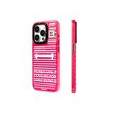 Youngkit iPhone 15 Pro Max Uyumlu Kılıf YoungKit Luggage FireFly Serisi Kapak Pembe