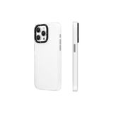 YoungKit iPhone 15 Pro Uyumlu Kılıf Buzlu Mat Tasarım Youngkit Hidden Sand Serisi Kapak Beyaz