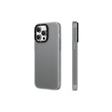 YoungKit iPhone 15 Pro Uyumlu Kılıf Buzlu Mat Tasarım Youngkit Hidden Sand Serisi Kapak Gri