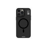 Youngkit İphone 15 Pro Uyumlu Kılıf Magsafe ile Uyumlu Standlı Hermit Bracket Serisi Kapak Siyah