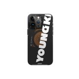 Youngkit iPhone 15 Pro Uyumlu Kılıf Magsafe ile Uyumlu Youngkit Binfen Serisi Yazı Temalı Kapak Siyah