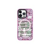 Youngkit iPhone 15 Pro Uyumlu Kılıf Magsafe ile Uyumlu Youngkit Dark Matter Serisi Kapak Pembe