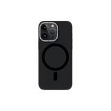 Youngkit iPhone 15 Pro Uyumlu Kılıf Magsafe ile Uyumlu Youngkit Hidden Sand Serisi Kapak Siyah