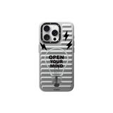 Youngkit iPhone 15 Pro Uyumlu Kılıf Magsafe ile Uyumlu Youngkit Open Mind Serisi Kapak Gümüş