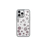 Youngkit iPhone 15 Pro Uyumlu Kılıf Magsafe ile Uyumlu Youngkit Quicksand Beads Serisi Kapak Beyaz