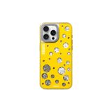 Youngkit iPhone 15 Pro Uyumlu Kılıf Magsafe ile Uyumlu Youngkit Quicksand Beads Serisi Kapak Sarı