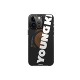 Youngkit iPhone 15 Pro Uyumlu Kılıf Magsafe Şarj Özellikli Youngkit Binfen Serisi Yazı Temalı Kapak Siyah