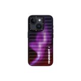 Youngkit İphone 15 Uyumlu Kılıf Kuzey Işıkları Desenli Youngkit Aurora Serisi Mor
