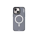 Youngkit iPhone 15 Uyumlu Kılıf Magsafe ile Uyumlu Youngkit Colored Sand Serisi Kapak Siyah