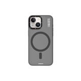 Youngkit iPhone 15 Uyumlu Kılıf Magsafe ile Uyumlu Youngkit Hidden Sand Serisi Kapak Gri